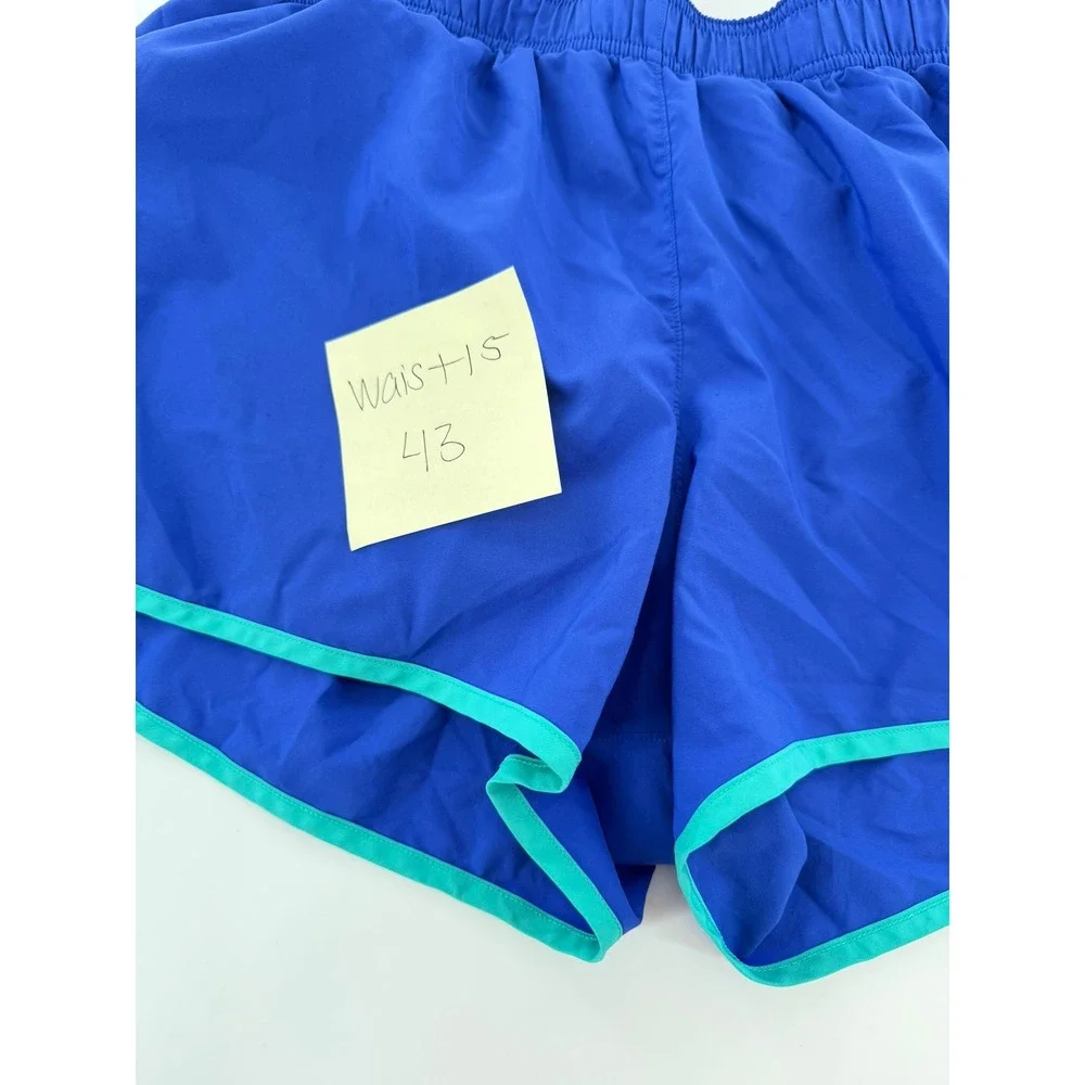 Victoria Secret Running Shorts The Player VSX‎ Sport Women Medium Blue Teal Trim